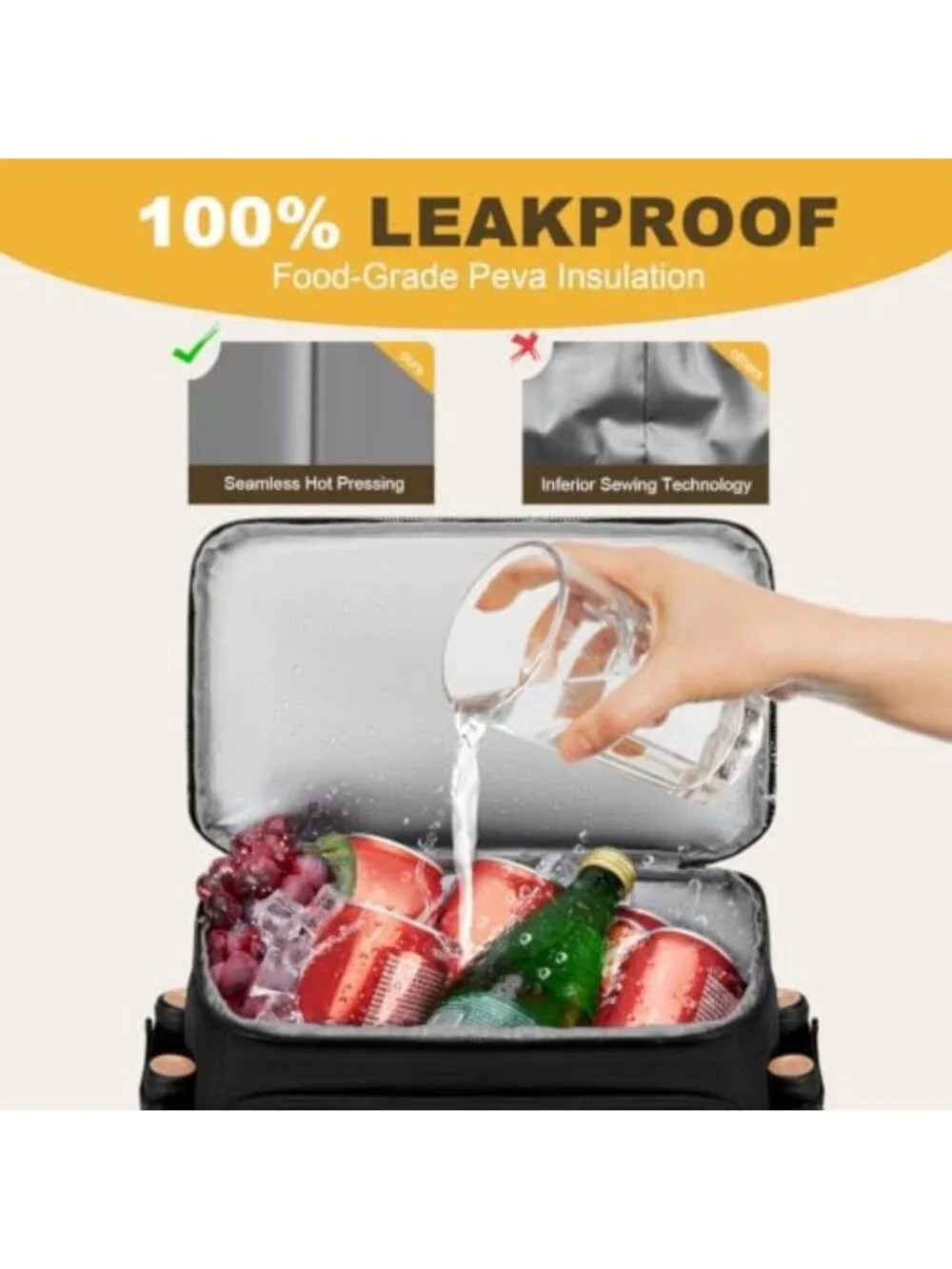 Insulated Cooler Backpack for 40 Cans - Perfect for Men & Women, Outdoor Fun